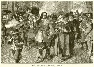 General Monk betritt London von English School