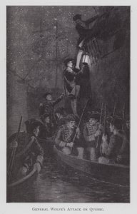 General Wolfes Angriff auf Quebec von English School