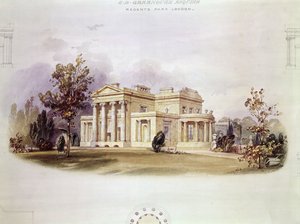 George B. Greenoughs Villa im Regents Park, London von English School