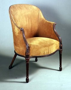 Bergère-Stuhl von George III., spätes 18. Jahrhundert