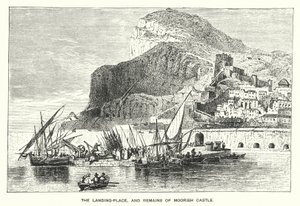 Gibraltar: Der Landeplatz und Überreste der Maurischen Burg von English School