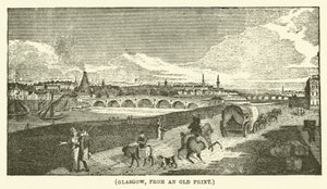 Glasgow, nach einem alten Druck (Gravur)