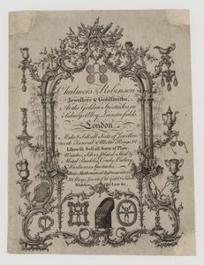 Goldschmiede und Silberschmiede, Chalmers und Robinson, Visitenkarte von English School
