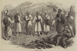Goorkha-Häuptlinge (Stich) von English School