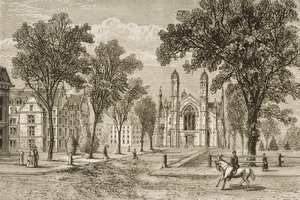 Gore Hall, Harvard University, ca. 1870, aus 