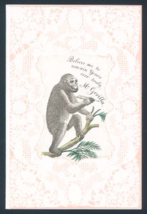 Gorilla-Valentinstagskarte