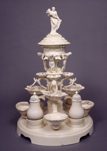 Grand Plat de Menage oder Tischaufsatz, Leeds Pottery, ca. 1780 von English School
