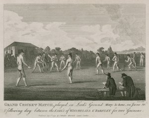 Großes Cricket-Match auf dem Lords Ground, Marylebone, London