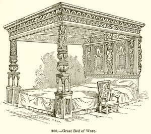 Großes Bett von Ware von English School