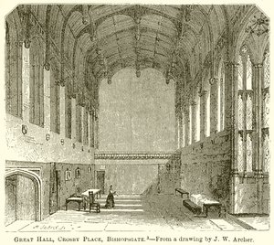 Große Halle, Crosby Place, Bishopsgate von English School