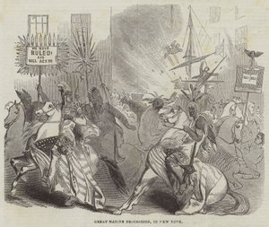 Große einheimische Prozession in New York von English School