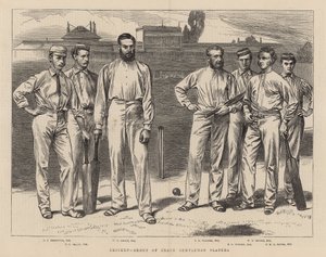 Gruppe von Spitzen-Gentleman-Spielern von English School