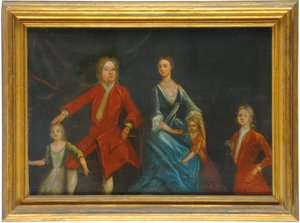 Gruppenporträt der Familie Arundell von Wardour von English School