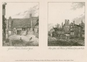 Wachraum, Scotland Yard; Teil des alten Palastes von Whitehall vom Wasser