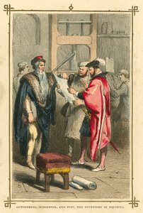 Gutenberg, Schoeffer und Fust, die Erfinder des Buchdrucks von English School