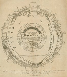 H. A. Barkers Ansicht von Paris, Panorama, Leicester Square, London