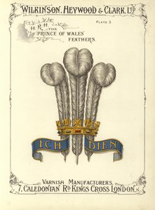 Federn von H R H dem Prinzen von Wales