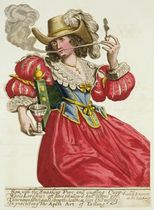 Kleidung einer wohlhabenden Dame um 1630 von English School