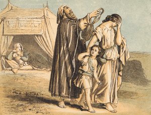 Hagar und Ismael werden verstoßen von English School