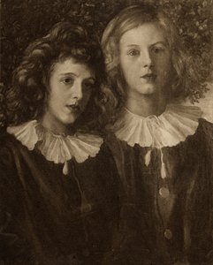 Hallam und Lionel Tennyson, Söhne von Alfred Lord Tennyson (1809-92) von English School