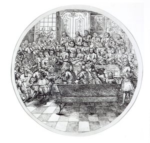 Händel dirigiert ein Oratorium
