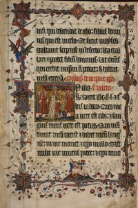 Das Fronleichnamsfest, aus dem Lovel-Lektionar, vor 1408 von English School