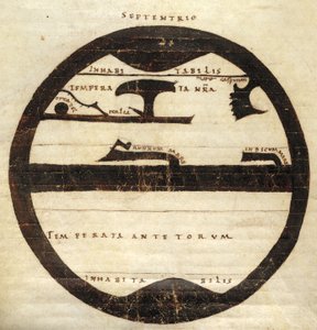 Diagrammatische Zonen-Weltkarte, ca. 1050