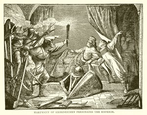 Hartmann von Siebeneichen gibt sich als Kaiser aus von English School
