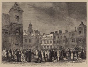 Hatfield House, die Gartenparty des Marquis und der Marquise von Salisbury von English School