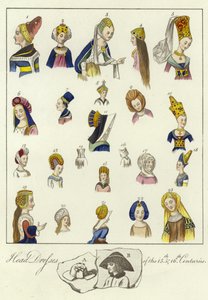 Kopfbedeckungen des 15. und 16. Jahrhunderts von English School