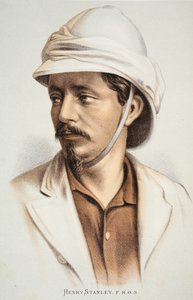 Henry Stanley FRGS, Illustration aus der Bildausgabe des Lebens und der Entdeckungen von David Livingstone von J. Ewing Richie, veröffentlicht von A. Fullarton & Co., 1876