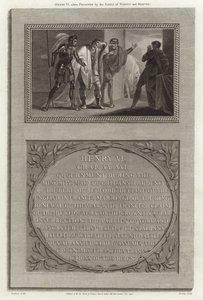 Heinrich VI von den Earls von Warwick und Marche gefangen genommen von English School
