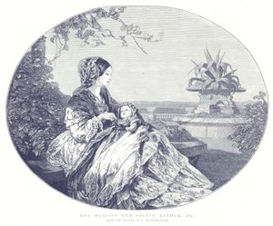 Ihre Majestät und Prinz Arthur, 1850