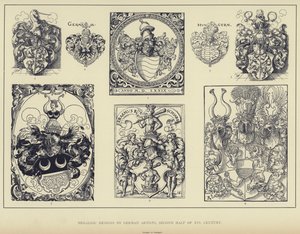 Heraldik-Designs von deutschen Künstlern, zweite Hälfte des 16. Jahrhunderts