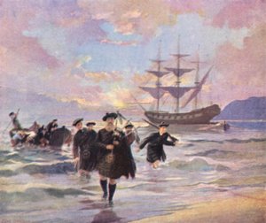 Hochlandsiedler kommen 1773 in Pictou, Nova Scotia, von der "Hector" an