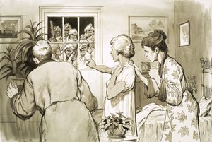 Auftragsmörder greifen eine Familie in Indien an von English School