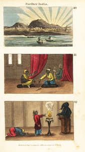 Historische Ansichten von Hinterindien (Südostasien) von English School