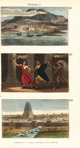 Historische Ansichten von Persien (Iran) von English School