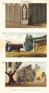 Historische Ansichten von Portugal von English School