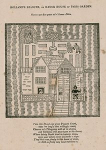 Hollands Leaguer oder Herrenhaus von Paris Garden, London von English School