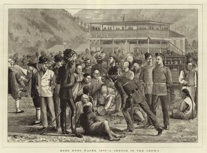 Hongkong-Rennen im Jahr 1876 von English School