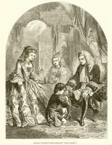 Horace Walpoles erstes Treffen mit Georg I. von English School
