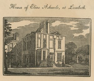 Haus von Elias Ashmole in Lambeth von English School