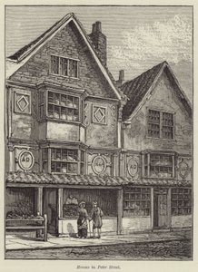Häuser in der Peter Street von English School