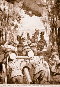 Wie Zeppelin 5 von der russischen Kavallerie zerstört und erbeutet wurde, 1914-19