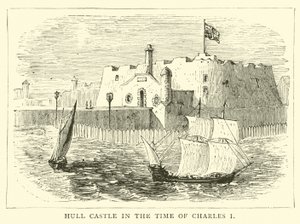 Hull Castle zur Zeit von Karl I. von English School