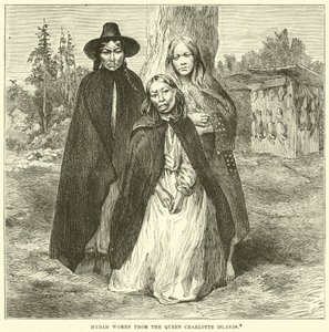 Hydah-Frauen von den Queen Charlotte Islands