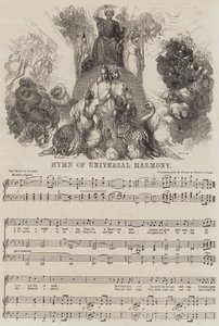 Hymne der universellen Harmonie (Gravur) von English School