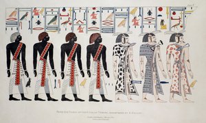 Illustration aus den Gräbern der Könige in Theben, entdeckt von G. Belzoni, Druck veröffentlicht 1820