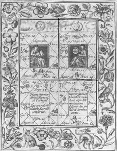 Illustration aus Theatrum Chemicum Britannicum von Elias Ashmole, 1652 von English School